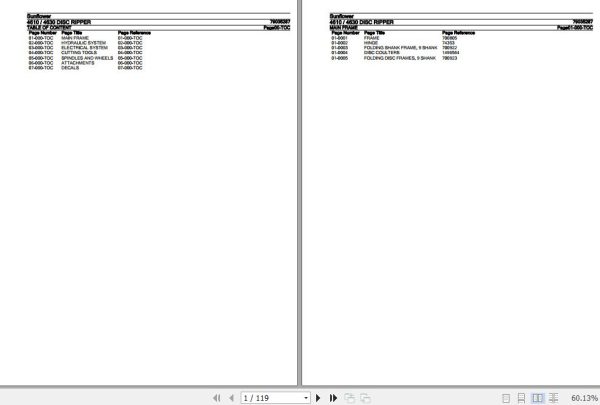 Sunflower Disc Ripper 4610 4630 Parts Catalog 79035287 1