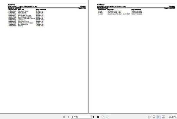 Sunflower Field Cultivator 5035 Parts Catalog 79023687 1