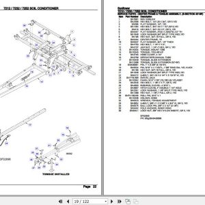 Sunflower Soil Conditioner 7212 7232 7252 Parts Catalog 79023729 2