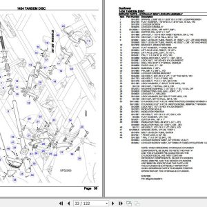 Sunflower Tandem Disc 1434 Parts Catalog 79023684 2