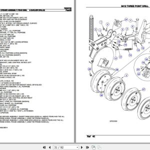 Sunflower Three Point Drill 9412 Parts Catalog 79023730 3