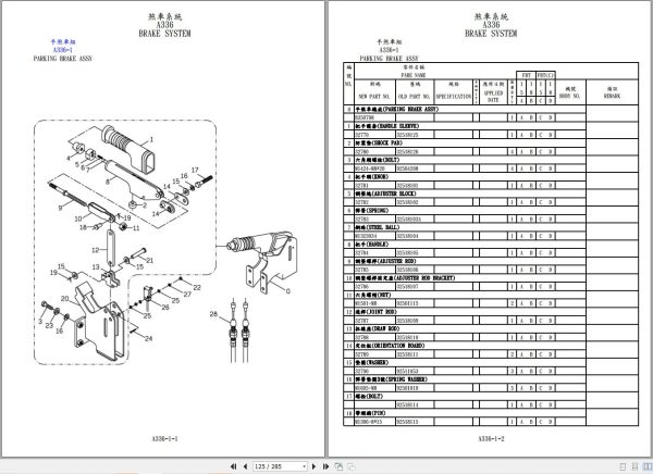 Tailift Forklift FBT15 to FBT18C Parts Catalog EN ZH 2