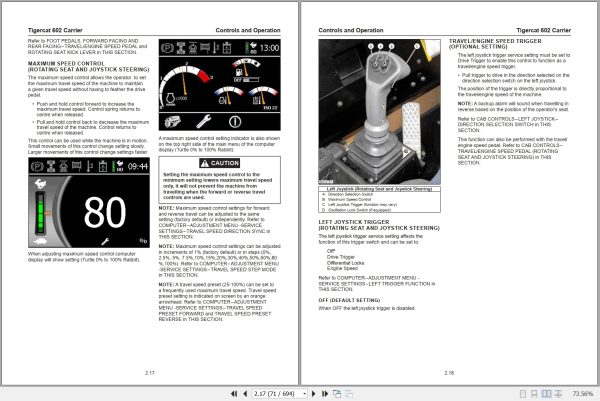 Tigercat Carrier 602 Service Manual 51819AENG 2