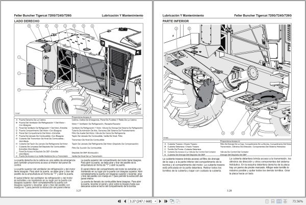 Tigercat Feller Buncher 720G 724G 726G Maintenance Manual 60149ASPA 2
