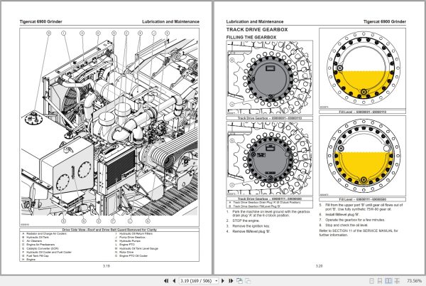 Tigercat Grinder 6900 Service Manual 61077AENG 2