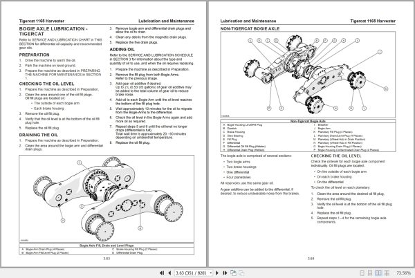 Tigercat Harvester 1165 Service Manual 57567AENG 2