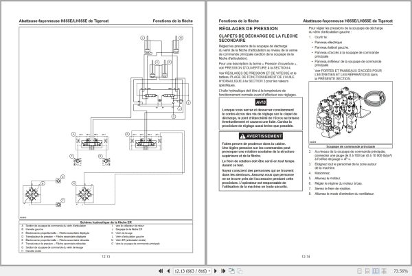 Tigercat Harvester H855E LH855E Maintenance Manual 51126AFRE 4