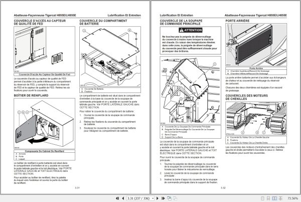 Tigercat Harvester H855E LH855E User Manual 69755AFRE 2