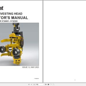 Tigercat Harvesting Head TH573 Operators Manual 71285AENG 1