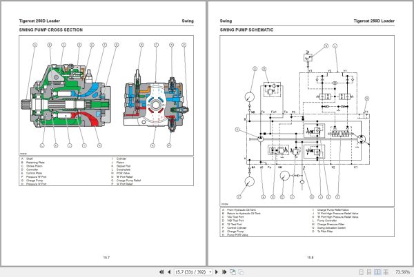 Tigercat Loader 250D Service Manual 43053AENG 4