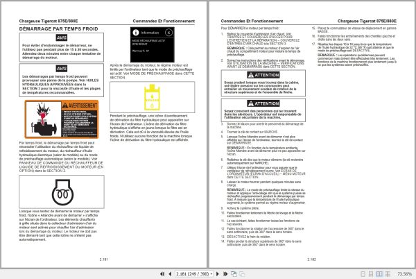 Tigercat Loader 875E 880E User Manual 62824AFRE 2