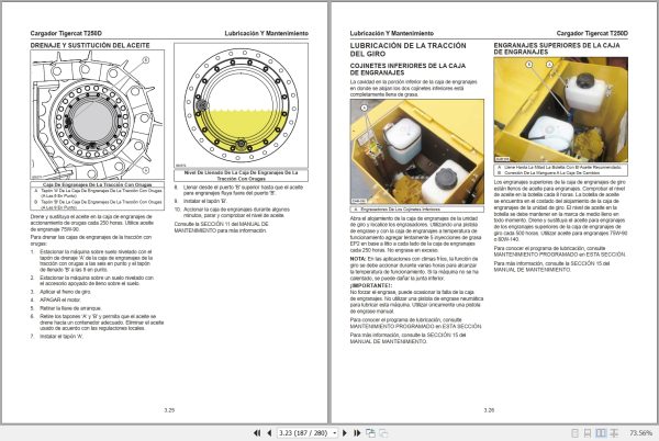 Tigercat Loader T250D Operators Manual 65231ASPA 2