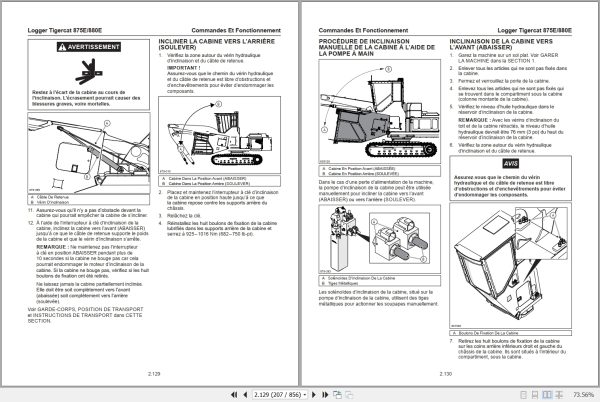 Tigercat Logger 875E 880E Maintenance Manual 70944AFRE 2