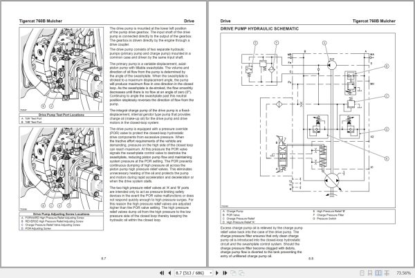 Tigercat Mulcher 760B Service Manual 60142AENG 4