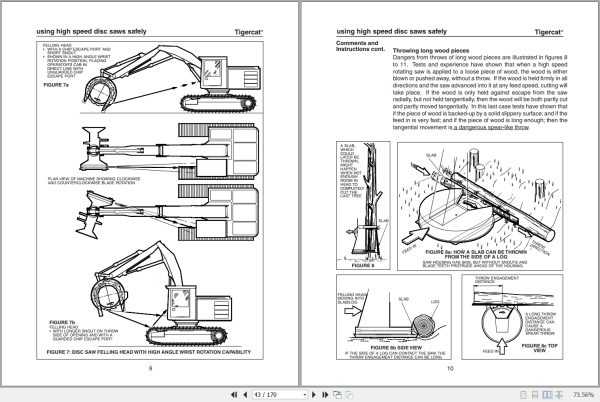 Tigercat Mulcher M726E Operators Manual 29847A 2