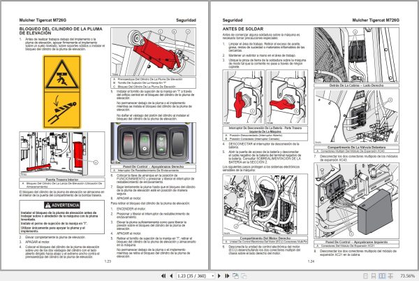 Tigercat Mulcher M726G Operators Manual 63518ASPA 2