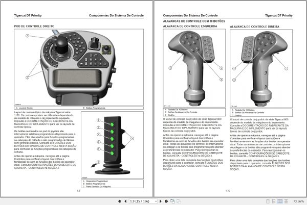 Tigercat Priority Measuring And Control System D7 Operators Manual 64858APOR 2
