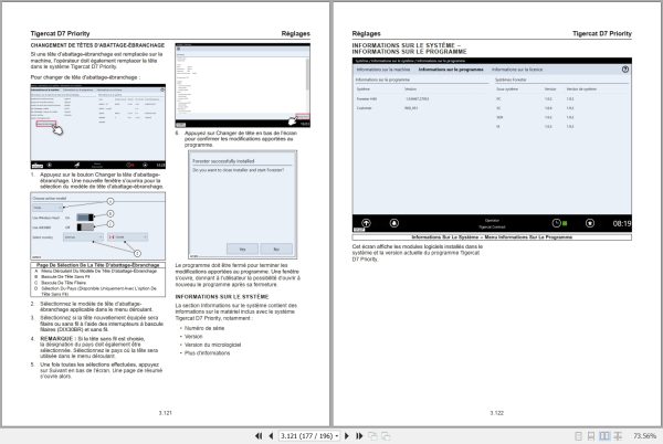 Tigercat Priority Measuring And Control System D7 User Manual 64858AFRE 2