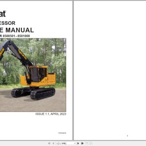 Tigercat Processor 850 Service Manual 70402AENG 1