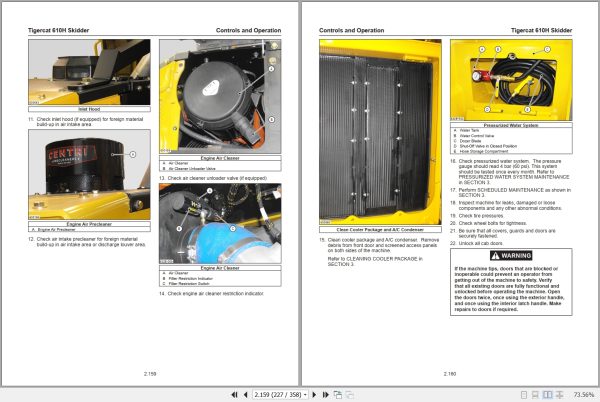 Tigercat Skidder 610H Operators Manual 2