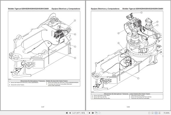 Tigercat Skidder 620H 625H 630H 632H 635H C640H Maintenance Manual 60195ASPA 2
