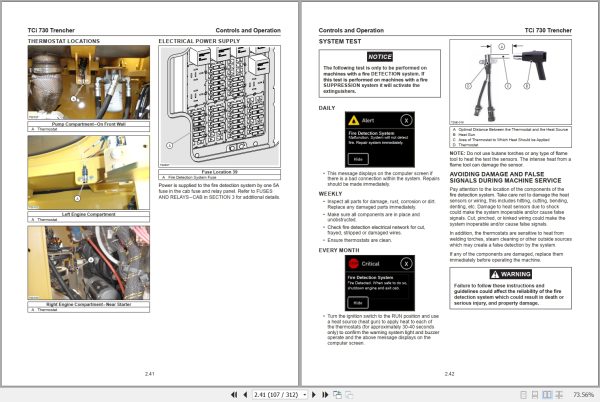 Tigercat Trencher 730 Operators Manual 68283AENG 2