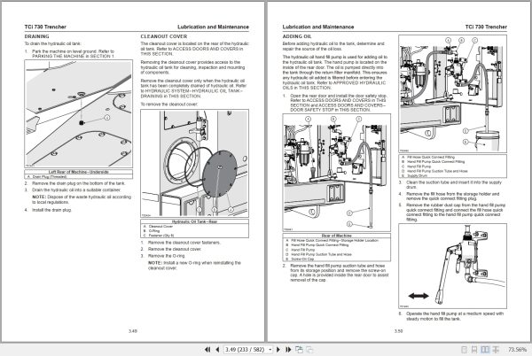 Tigercat Trencher 730 Service Manual 68284AENG 2