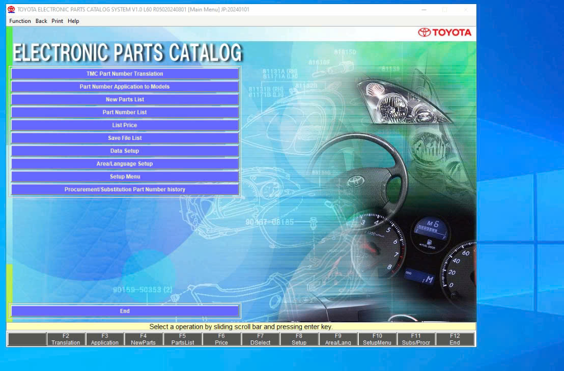 Toyota Lexus EPC 01.2024 Spare Parts Catalogue 1