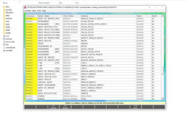 Toyota Lexus EPC 01.2025 Spare Parts Catalog 4