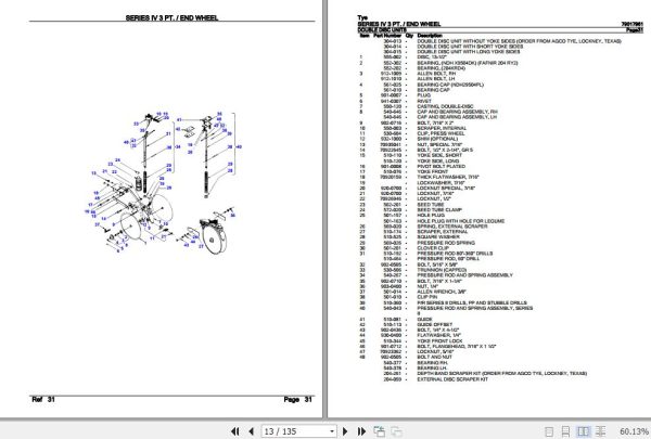 Tye Seeding Series IV 3 PT End Wheel Parts Catalog 79017961 2