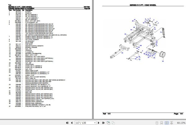 Tye Seeding Series IV 3 PT End Wheel Parts Catalog 79017961 3