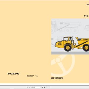 Volvo Articulated Dump Truck A25F A35F Operators Manual VOE21C1003521 PT 1