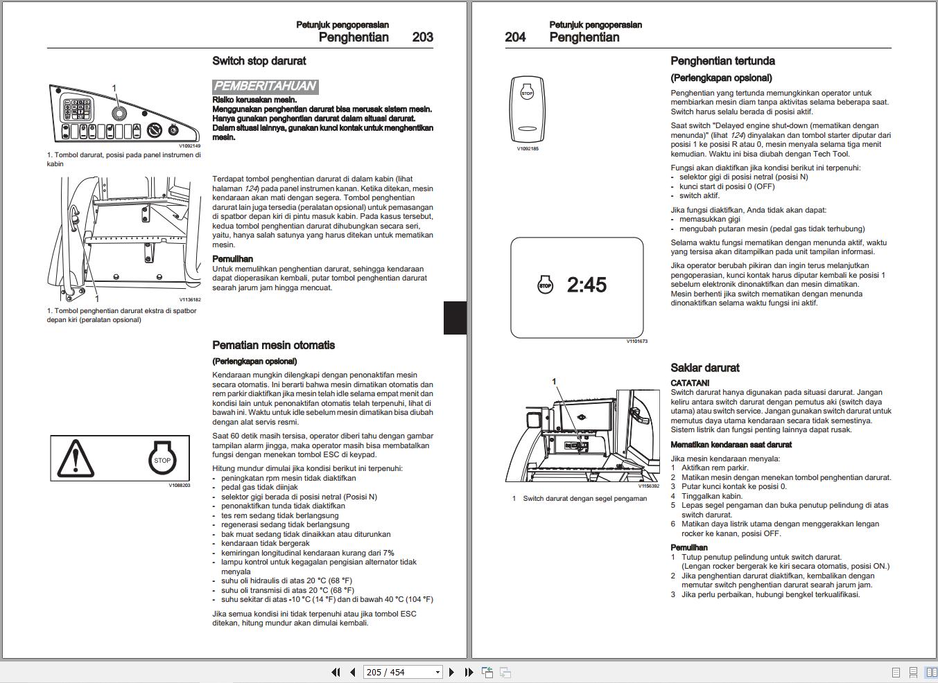 Volvo Articulated Dump Truck A35G to A45G FS Operators Manual ID 2