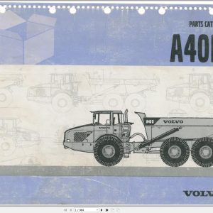 Volvo Articulated Dump Truck A40D Parts Catalog VOE6356697821 1