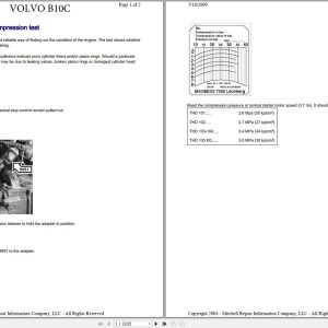 Volvo Bus B10C Service Repair Manual 1