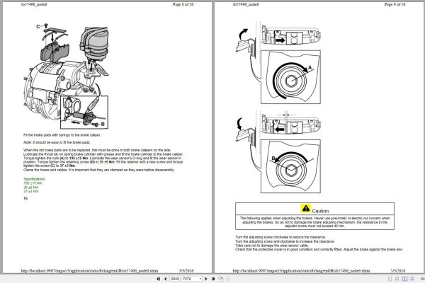 Volvo Bus B12B Service Repair Manual 2 1