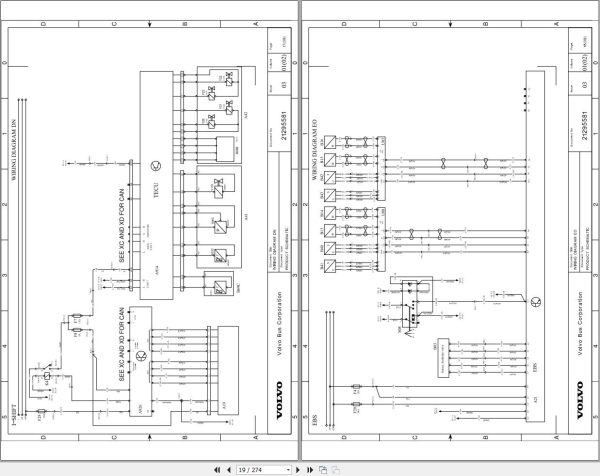 Volvo Bus B5LH Wiring Diagram 2