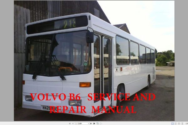 Volvo Bus B6FA Service Repair Manual 1