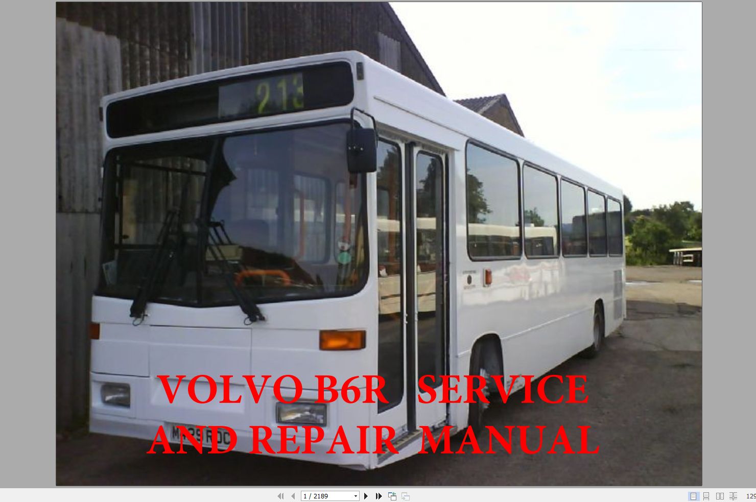 Volvo Bus B7L Service Repair Manual 1