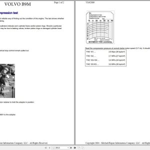 Volvo Bus B9S Service Repair Manual 1