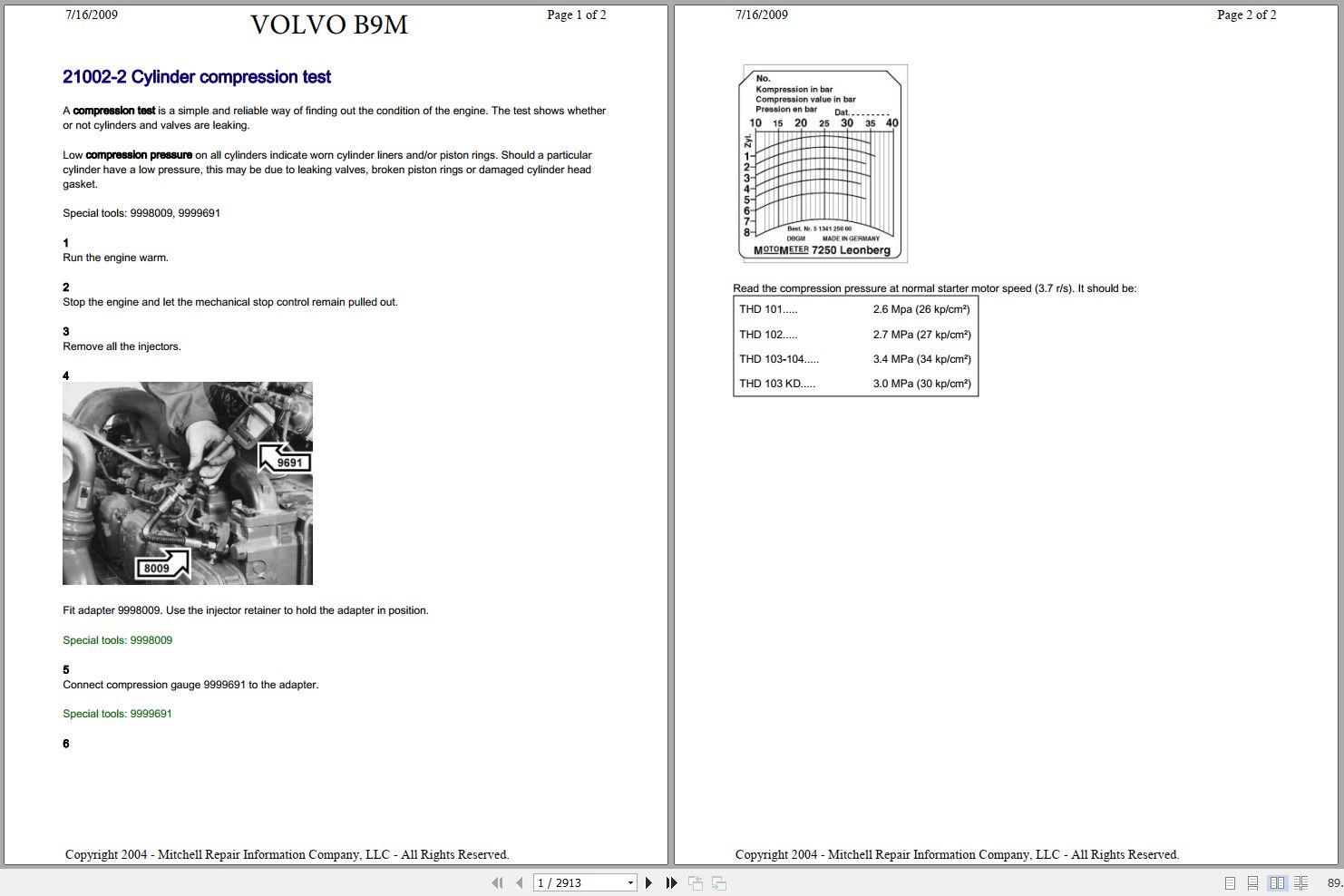 Volvo Bus B9S Service Repair Manual 1