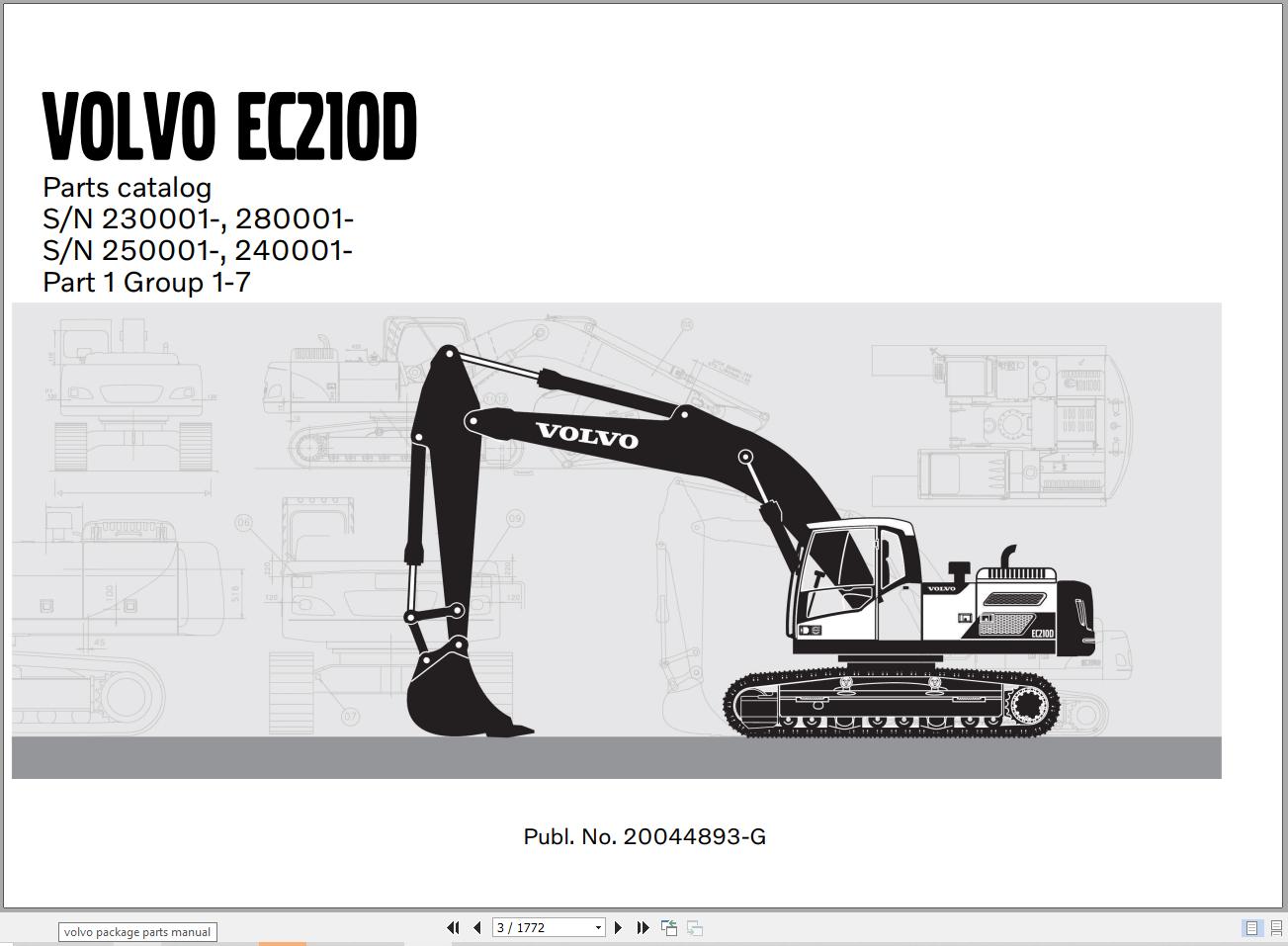 Volvo Construction Equipment PDF 1.88GB Parts Catalog 1
