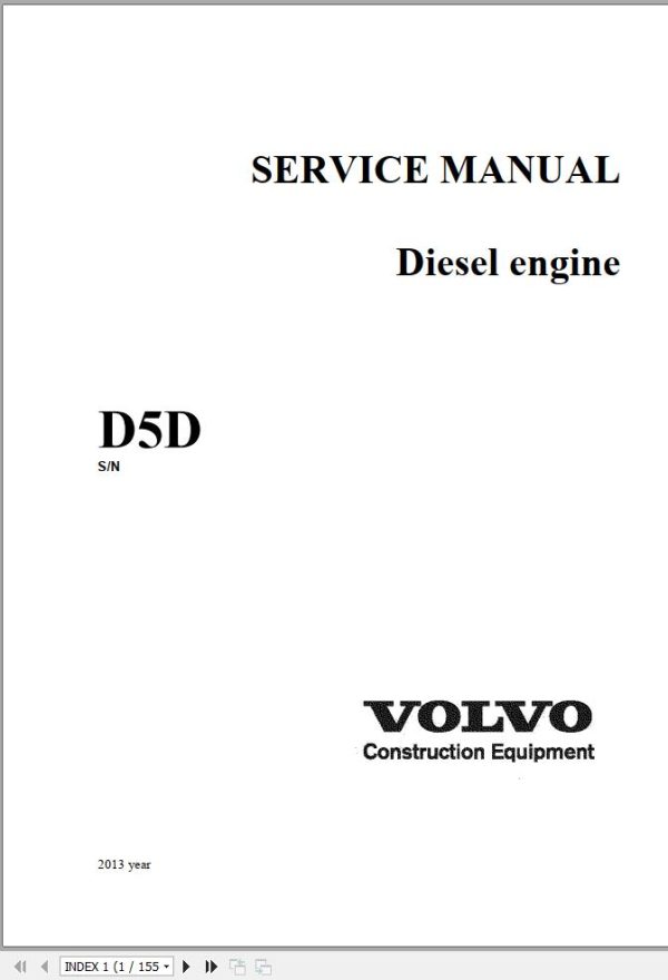 Volvo Diesel Engine D5D Service Manual 1