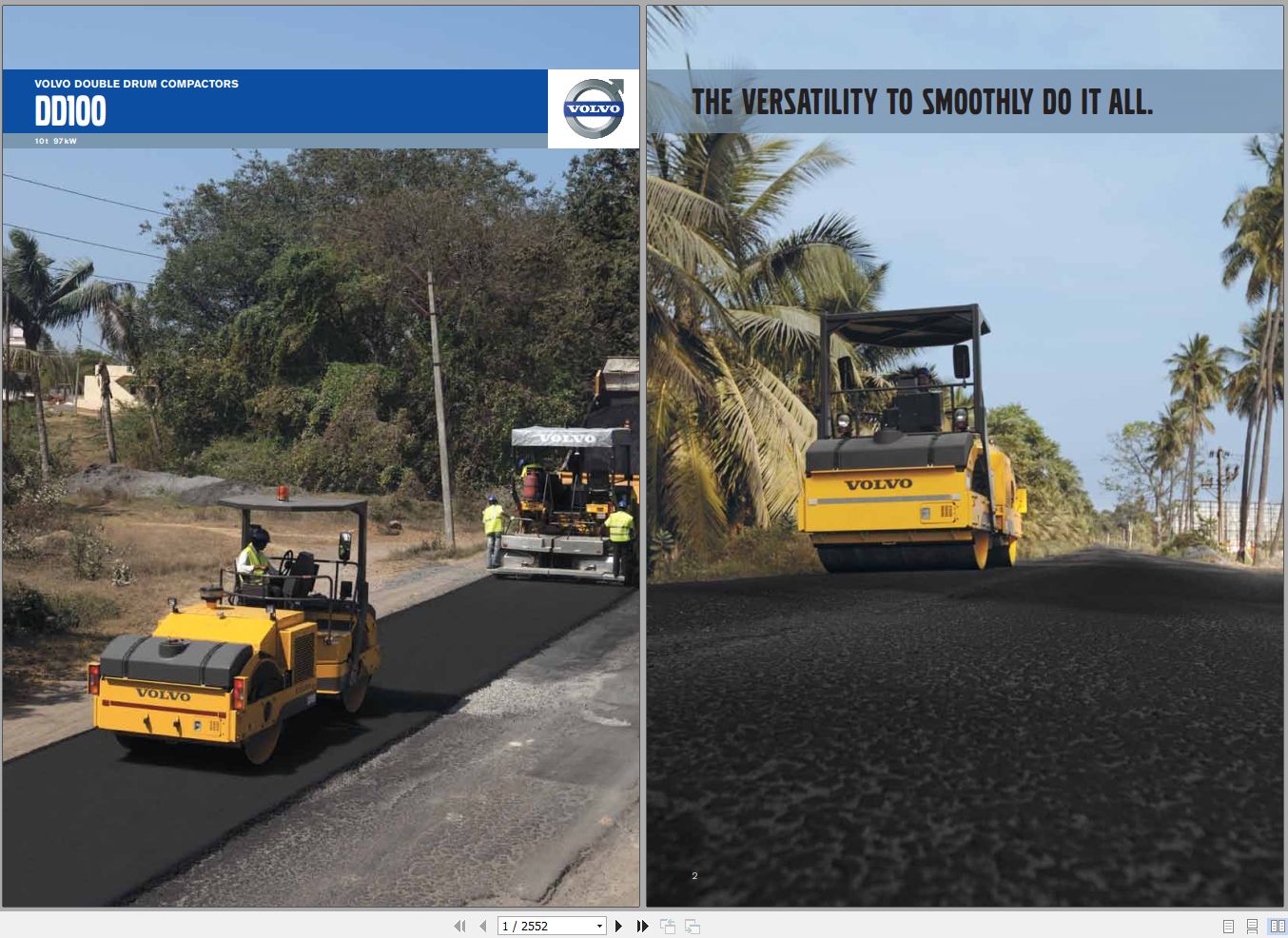 Volvo Drum Compactor DD100HF Service Repair Manual 1