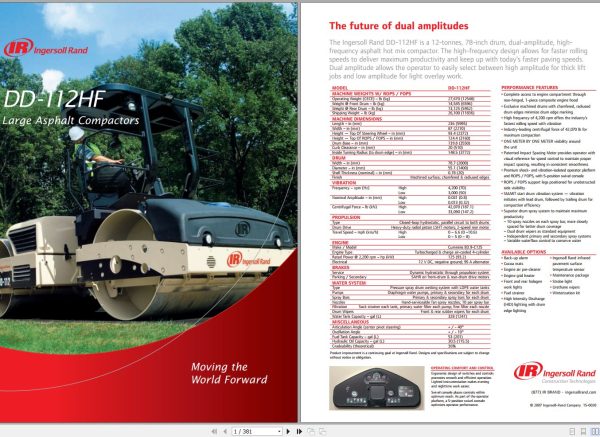 Volvo Drum Compactor DD118HF Service Repair Manual 1