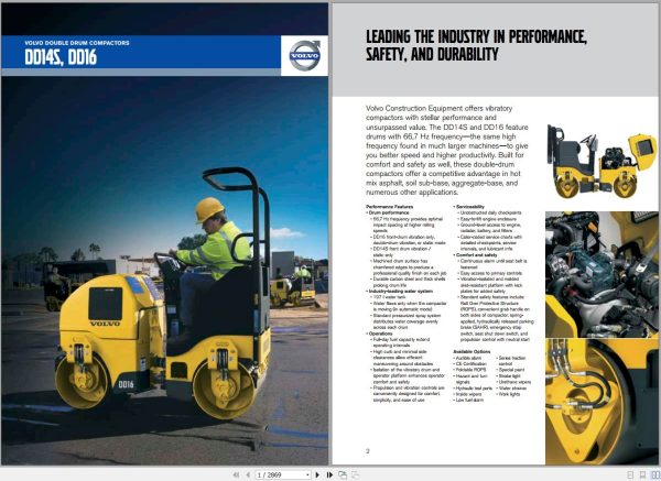 Volvo Drum Compactor DD15 Service Repair Manual 1