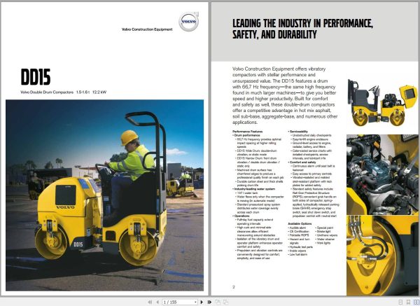 Volvo Drum Compactor DD16 Service Repair Manual 1