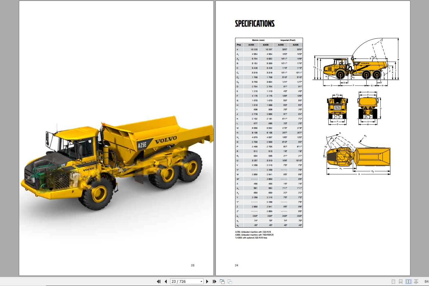 Volvo Dump Truck A25E Parts Manual 1