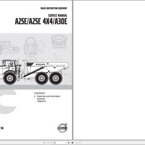 Volvo Dump Truck A25E Wiring Diagram 1