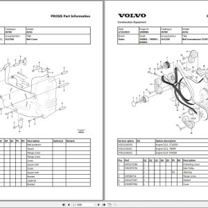 Volvo Dump Truck A25G Parts Manual 1